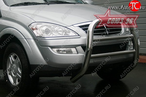 17 504 р. Защита переднего бампера Souz-96 (d76) SSANGYONG Kyron дорестайлинг (2005-2007)  с доставкой в г. Кемерово
