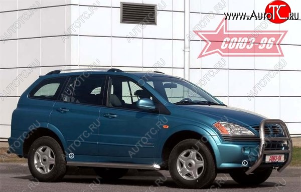 16 064 р. Защита переднего бампера Souz-96 (d76) SSANGYONG Kyron дорестайлинг (2005-2007)  с доставкой в г. Кемерово