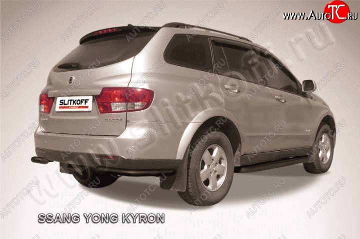 5 399 р. Уголки d57  SSANGYONG Kyron (2005-2007) дорестайлинг (Цвет: серебристый)  с доставкой в г. Кемерово