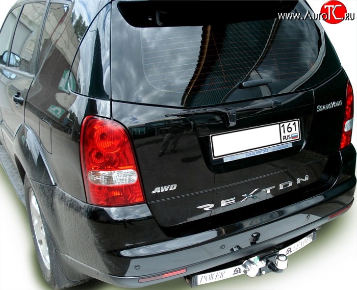 10 699 р. Фаркоп Лидер Плюс (с нерж. пластиной) SSANGYONG Rexton Y200 (2001-2006) (Без электропакета)  с доставкой в г. Кемерово
