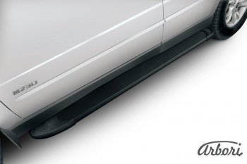 11 609 р. Порожки для ног Arbori Optima Black SSANGYONG Kyron рестайлинг (2007-2016)  с доставкой в г. Кемерово. Увеличить фотографию 2