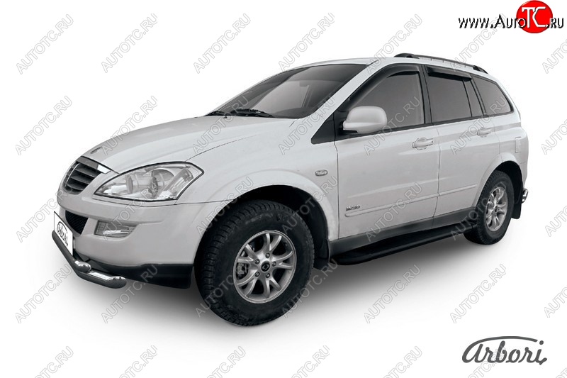 11 609 р. Порожки для ног Arbori Optima Black SSANGYONG Kyron рестайлинг (2007-2016)  с доставкой в г. Кемерово