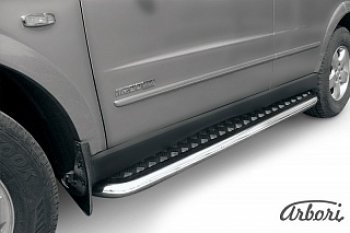 14 579 р. Защита штатных порогов с листом Arbori SSANGYONG Kyron рестайлинг (2007-2016)  с доставкой в г. Кемерово. Увеличить фотографию 1