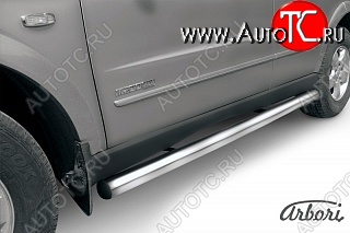 12 509 р. Защита порогов Arbori SSANGYONG Kyron рестайлинг (2007-2016)  с доставкой в г. Кемерово