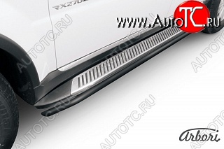 5 399 р. Защита порогов Arbori SSANGYONG Rexton Y290 (2012-2017)  с доставкой в г. Кемерово