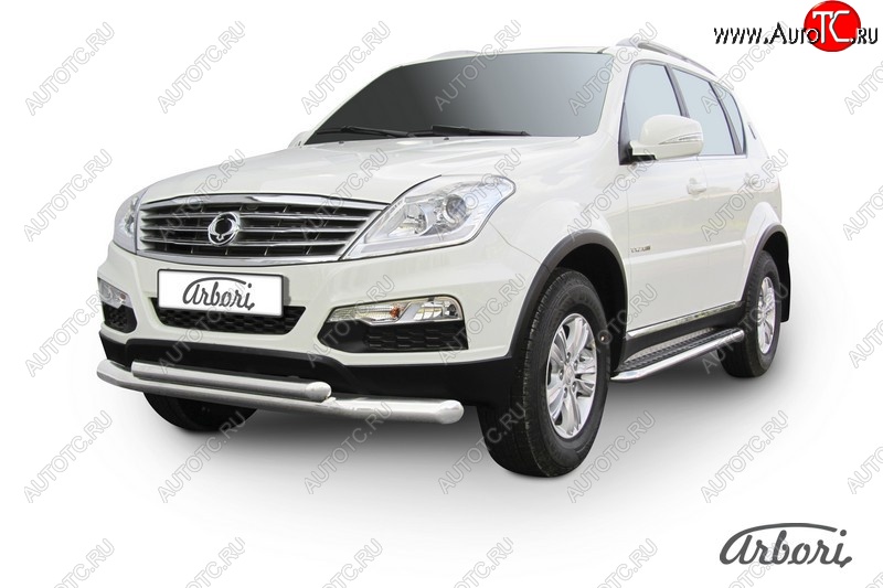 15 749 р. Обвес переднего бампера Arbori SSANGYONG Rexton Y290 (2012-2017)  с доставкой в г. Кемерово
