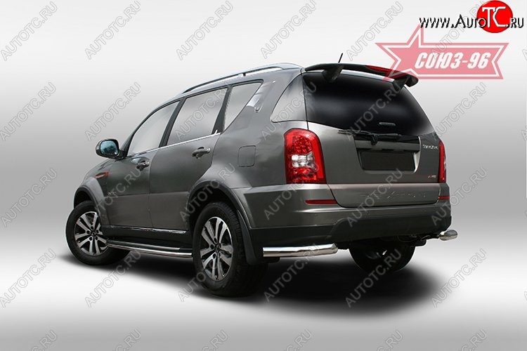 14 264 р. Защита задняя уголки d76,Ssang Yong Rexton 2013-  SSANGYONG Rexton  Y290 (2012-2017)  с доставкой в г. Кемерово
