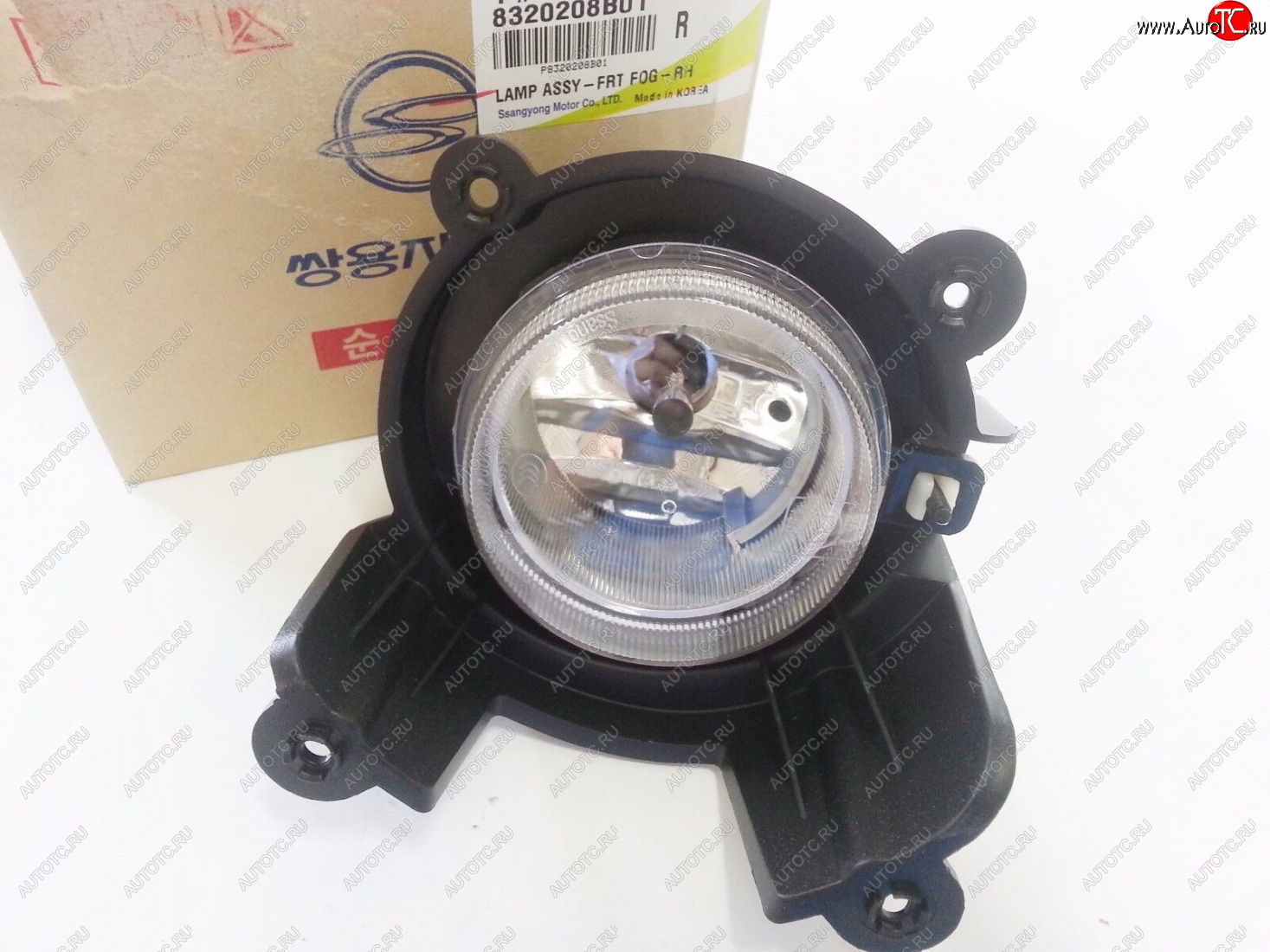 5 299 р. Противотуманная правая фара Оригинал SSANGYONG Rexton Y250 (2006-2012)  с доставкой в г. Кемерово