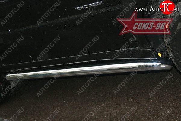14 309 р. Защита порогов Souz-96 (d76) SSANGYONG Rexton Y250 (2006-2012)  с доставкой в г. Кемерово