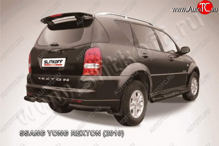 6 949 р. Уголки d76  SSANGYONG Rexton  Y250 (2006-2012) (Цвет: серебристый)  с доставкой в г. Кемерово