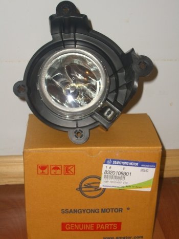 5 299 р. Противотуманная левая фара Оригинал SSANGYONG Rexton Y250 (2006-2012)  с доставкой в г. Кемерово. Увеличить фотографию 10