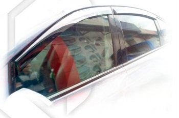 Дефлектора окон CA-Plastic SSANGYONG Rodius 1 (2004-2013) (Classic полупрозрачный, Без хром.молдинга)