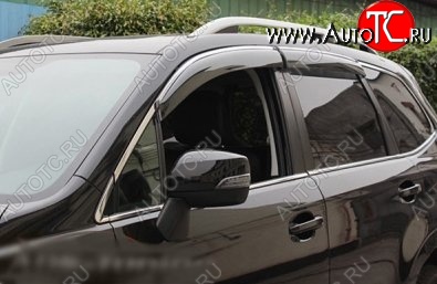 3 149 р. Комплект дефлекторов окон СТ Subaru Forester SJ рестайлинг (2016-2019)  с доставкой в г. Кемерово