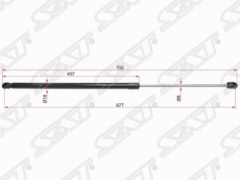 Газовый упор капота SAT Subaru Forester  SJ (2012-2019) дорестайлинг, рестайлинг