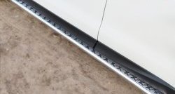 24 649 р. Широкая защита порогов SLITKOFF  Subaru Forester  SJ (2012-2016) дорестайлинг  с доставкой в г. Кемерово. Увеличить фотографию 2