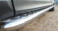 24 649 р. Широкая защита порогов SLITKOFF  Subaru Forester  SJ (2012-2016) дорестайлинг  с доставкой в г. Кемерово. Увеличить фотографию 4
