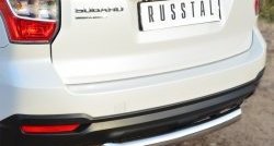 15 999 р. Одинарная защита заднего бампера из трубы диаметром 76 мм SLITKOFF  Subaru Forester  SJ (2012-2016) дорестайлинг  с доставкой в г. Кемерово. Увеличить фотографию 2