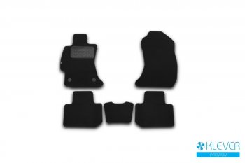 Текстильные коврики салона Klever Premium Subaru Forester SJ дорестайлинг (2012-2016) (Черные)