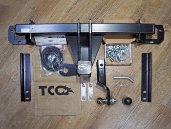 Фаркоп (тягово-сцепное устройство) TCC Subaru Forester  SK/S14 (2018-2021) дорестайлинг (оцинкованный, шар E нержавейка)