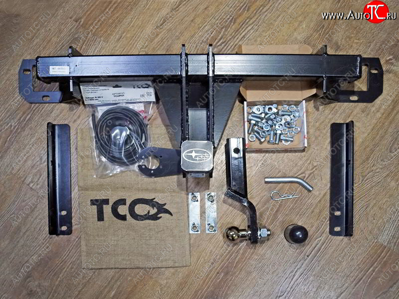 19 349 р. Фаркоп (тягово-сцепное устройство) TCC  Subaru Forester  SK/S14 (2018-2021) дорестайлинг (оцинкованный, шар E нержавейка)  с доставкой в г. Кемерово