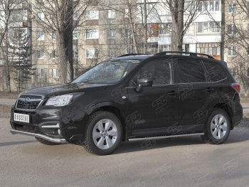 18 849 р. Защита переднего бампера SLITKOFF d63 волна Subaru Forester SJ рестайлинг (2016-2019)  с доставкой в г. Кемерово. Увеличить фотографию 4