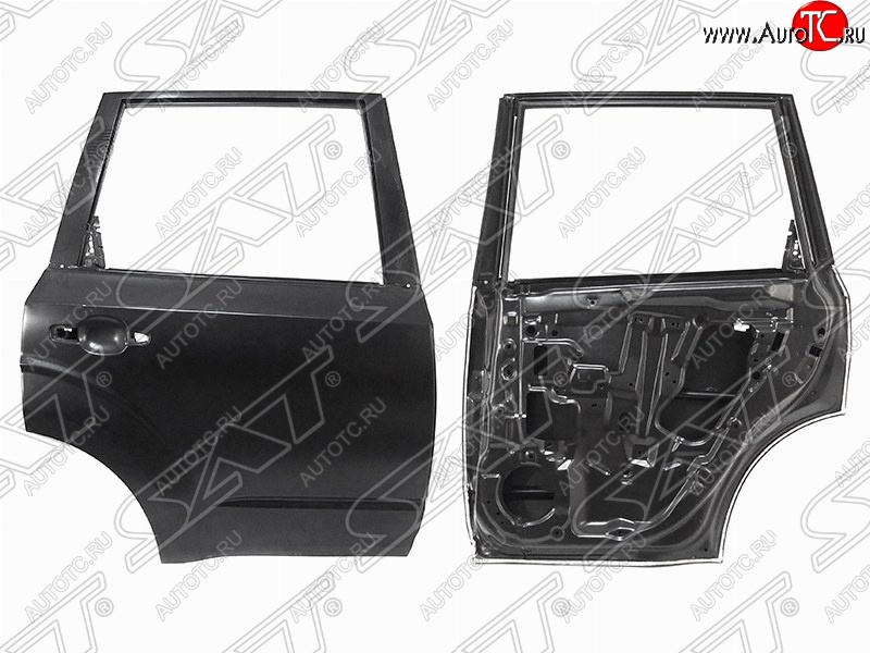 13 899 р. Правая дверь задняя SAT Subaru Forester SH (2008-2013) (Неокрашенная)  с доставкой в г. Кемерово