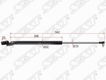 Правый газовый упор крышки багажника SAT Subaru Forester SJ дорестайлинг (2012-2016)