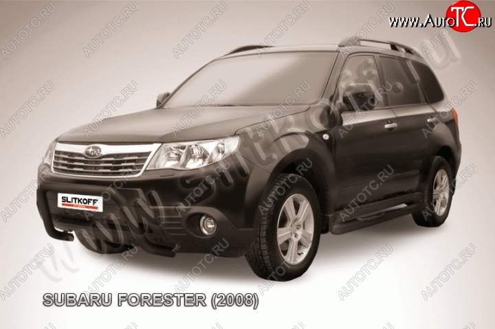 16 549 р. Кенгурятник d57 низкий рама  Subaru Forester  SH (2008-2013) (Цвет: серебристый)  с доставкой в г. Кемерово