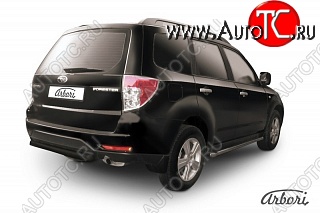 7 019 р. Защита заднего бампера Arbori  Subaru Forester  SH (2008-2013)  с доставкой в г. Кемерово