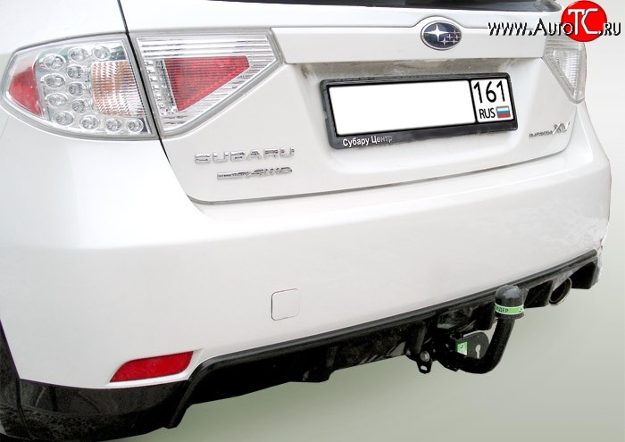 8 599 р. Фаркоп Лидер Плюс.  Subaru Impreza  GH (2007-2012) хэтчбэк (Без электропакета)  с доставкой в г. Кемерово