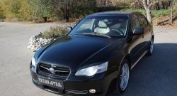 789 р. Реснички на фары RA Subaru Legacy BL/B13 дорестайлинг седан (2003-2006) (Неокрашенные)  с доставкой в г. Кемерово. Увеличить фотографию 2