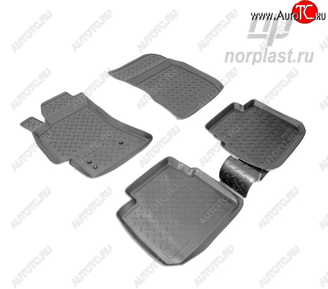 2 999 р. Коврики салонные Noplast Subaru Legacy BN/B15 рестайлинг седан (2017-2025)  с доставкой в г. Кемерово