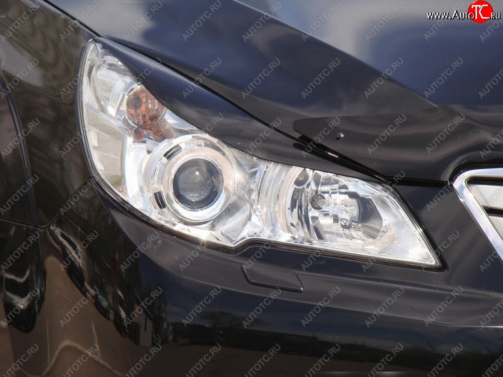 1 149 р. Реснички на фары Tuning-Sport  Subaru Outback ( BR/B14,  BR,) (2009-2015) дорестайлинг универсал, B14)  рестайлинг универсал (Неокрашенные)  с доставкой в г. Кемерово