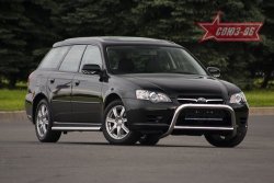 9 224 р. Защита переднего бампера Souz-96 (d60)  Subaru Outback  BP (2003-2006) дорестайлинг универсал  с доставкой в г. Кемерово. Увеличить фотографию 2