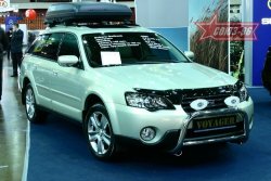 9 224 р. Защита переднего бампера Souz-96 (d60)  Subaru Outback  BP (2003-2006) дорестайлинг универсал  с доставкой в г. Кемерово. Увеличить фотографию 3