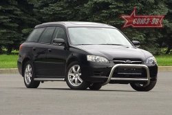Защита переднего бампера Souz-96 (d60) Subaru Outback  BP (2003-2006) дорестайлинг универсал