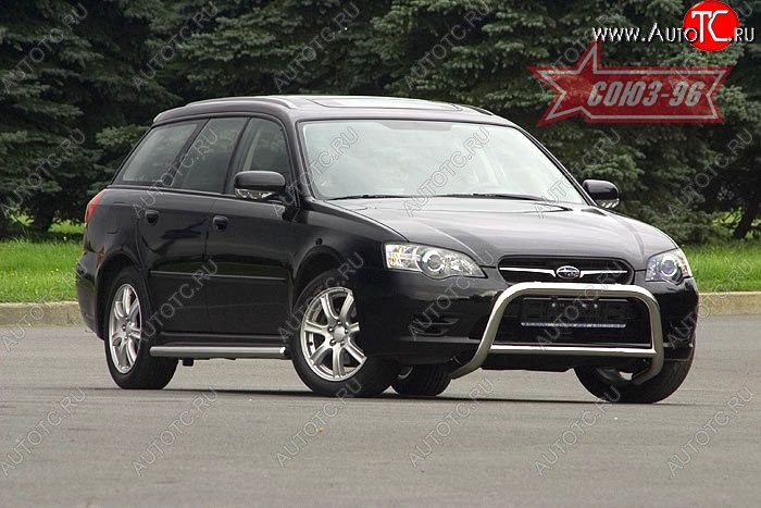 9 224 р. Защита переднего бампера Souz-96 (d60)  Subaru Outback  BP (2003-2006) дорестайлинг универсал  с доставкой в г. Кемерово