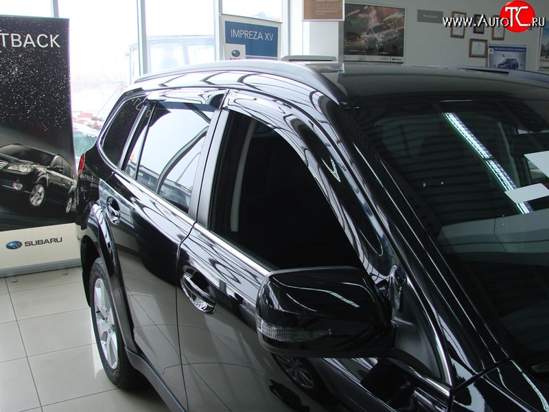 4 499 р. Дефлекторы окон (ветровики) Novline 4 шт. Subaru Outback BR/B14 дорестайлинг универсал (2009-2013)  с доставкой в г. Кемерово