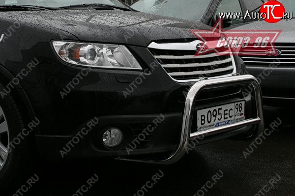 11 789 р. Защита переднего бампера Souz-96 (d60) Subaru Tribeca (2008-2014)  с доставкой в г. Кемерово
