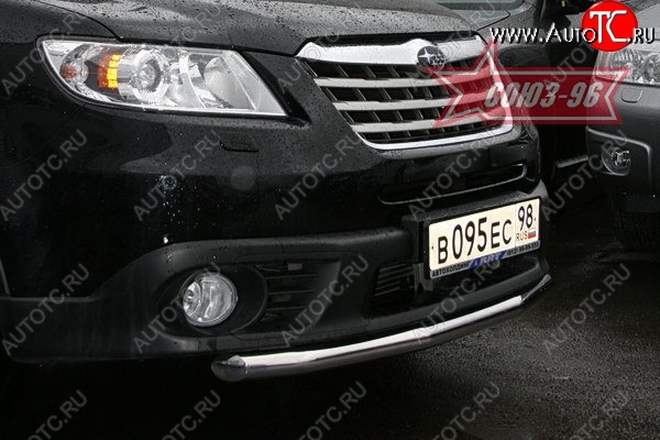 11 069 р. Защита переднего бампера одинарная Souz-96 (d60) Subaru Tribeca (2008-2014)  с доставкой в г. Кемерово