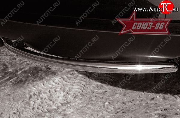 9 746 р. Защита заднего бампера Souz-96 (d42) Subaru Tribeca (2005-2007)  с доставкой в г. Кемерово
