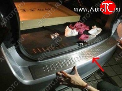 5 349 р. Защитная накладка на задний бампер СТ Subaru XV GP/G33 дорестайлинг (2012-2016)  с доставкой в г. Кемерово