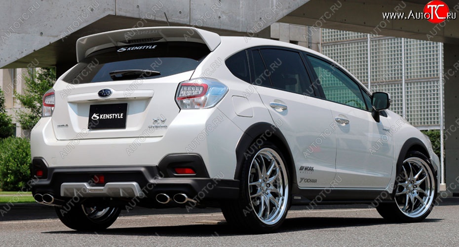 14 199 р. Задний бампер KENSTYLE Subaru XV GP/G33 дорестайлинг (2012-2016) (Неокрашенный)  с доставкой в г. Кемерово