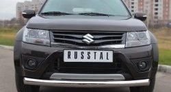 15 999 р. Одинарная защита переднего бампера диаметром 76 мм (5 дв.) SLITKOFF  Suzuki Grand Vitara ( JT 5 дверей,  JT) (2012-2016) 2-ой рестайлинг, 3 двери 2-ой рестайлинг  с доставкой в г. Кемерово. Увеличить фотографию 4