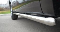 70 999 р. Защита порогов из круглой трубы диаметром 63 мм (5 дв.) Russtal Suzuki Grand Vitara JT 5 дверей 2-ой рестайлинг (2012-2016) (Защита порогов с со скосами на торцах (вариант 1))  с доставкой в г. Кемерово. Увеличить фотографию 3