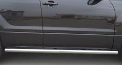 70 999 р. Защита порогов из круглой трубы диаметром 63 мм (5 дв.) Russtal Suzuki Grand Vitara JT 5 дверей 2-ой рестайлинг (2012-2016) (Защита порогов с со скосами на торцах (вариант 1))  с доставкой в г. Кемерово. Увеличить фотографию 5
