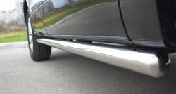 70 999 р. Защита порогов из круглой трубы диаметром 63 мм (5 дв.) Russtal Suzuki Grand Vitara JT 5 дверей 2-ой рестайлинг (2012-2016) (Защита порогов с со скосами на торцах (вариант 1))  с доставкой в г. Кемерово. Увеличить фотографию 7