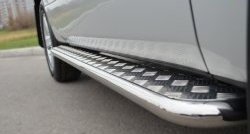 24 649 р. Широкая защита порогов (3 дв.) SLITKOFF Suzuki Grand Vitara JT 3 двери 2-ой рестайлинг (2012-2016)  с доставкой в г. Кемерово. Увеличить фотографию 4