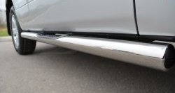 83 999 р. Защита порогов с пластиковыми вставками для ног из круглой трубы диаметром 76 мм (3 дв.) Russtal Suzuki Grand Vitara JT 3 двери 2-ой рестайлинг (2012-2016) (Защита порогов с со скосами на торцах (вариант 1))  с доставкой в г. Кемерово. Увеличить фотографию 12