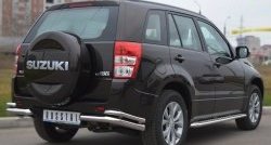 15 899 р. Защита заднего бампера (Ø63 и 42 мм, нержавейка) SLITKOFF  Suzuki Grand Vitara  JT 5 дверей (2012-2016) 2-ой рестайлинг  с доставкой в г. Кемерово. Увеличить фотографию 4